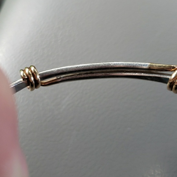 Ed Levin two-toned bracelet 14k gold & silver - Picture 3 of 3